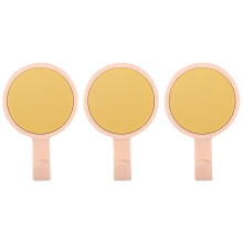 3-Pack Towel Hooks – ABS, 360 Rotating, Bathroom