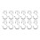 Stainless Steel Shower Hooks12pcs 8