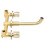 Brushed Gold Wall-Mounted Basin Faucet G1/2 4