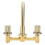 Brushed Gold Wall-Mounted Basin Faucet G1/2 5