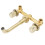 Brushed Gold Wall-Mounted Basin Faucet G1/2 6