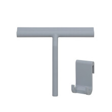 Shower Squeegee with Silicone Blade and Hook for Streak Bathroom Glass and Mirror Cleaning