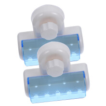 2 Pack Wall Mount Toothbrush Holder with Suction Cups, Protective Cover for Family Bathroom