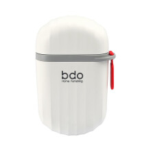 Travel Soap Case with Leakproof Lid and Handle, Waterproof Portable Soap Box for Camping White