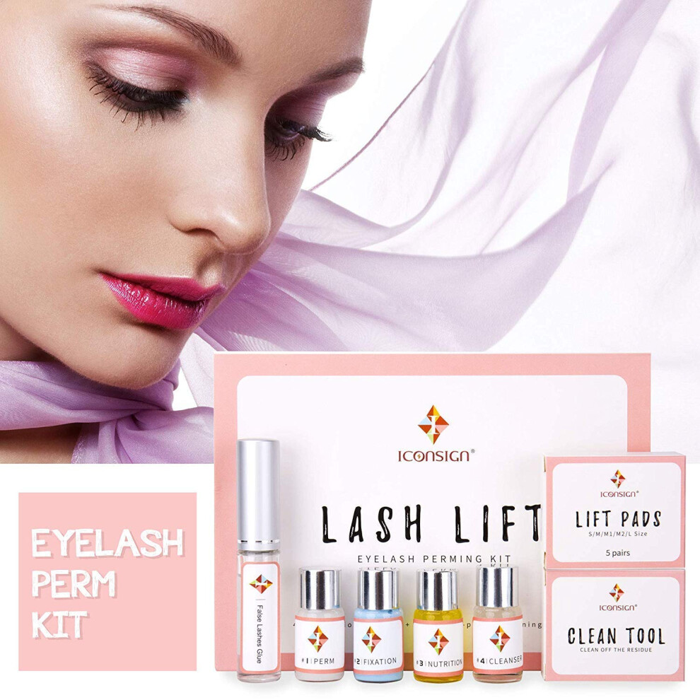 Professional Lash Lift Kit SemiPermanent Eyelash Curling Perm Set with Lotion and Liquid
