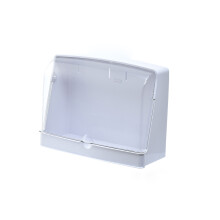 Porta prodotti per la cura della pelle da parete, in plastica, bianco