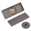 Copper Floor Drain Grey Rectangular Large Flow Shower Floor Drain with Cover for Bathroom 4