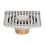 Square Floor Drain304Stainless Steel10x10cm 5