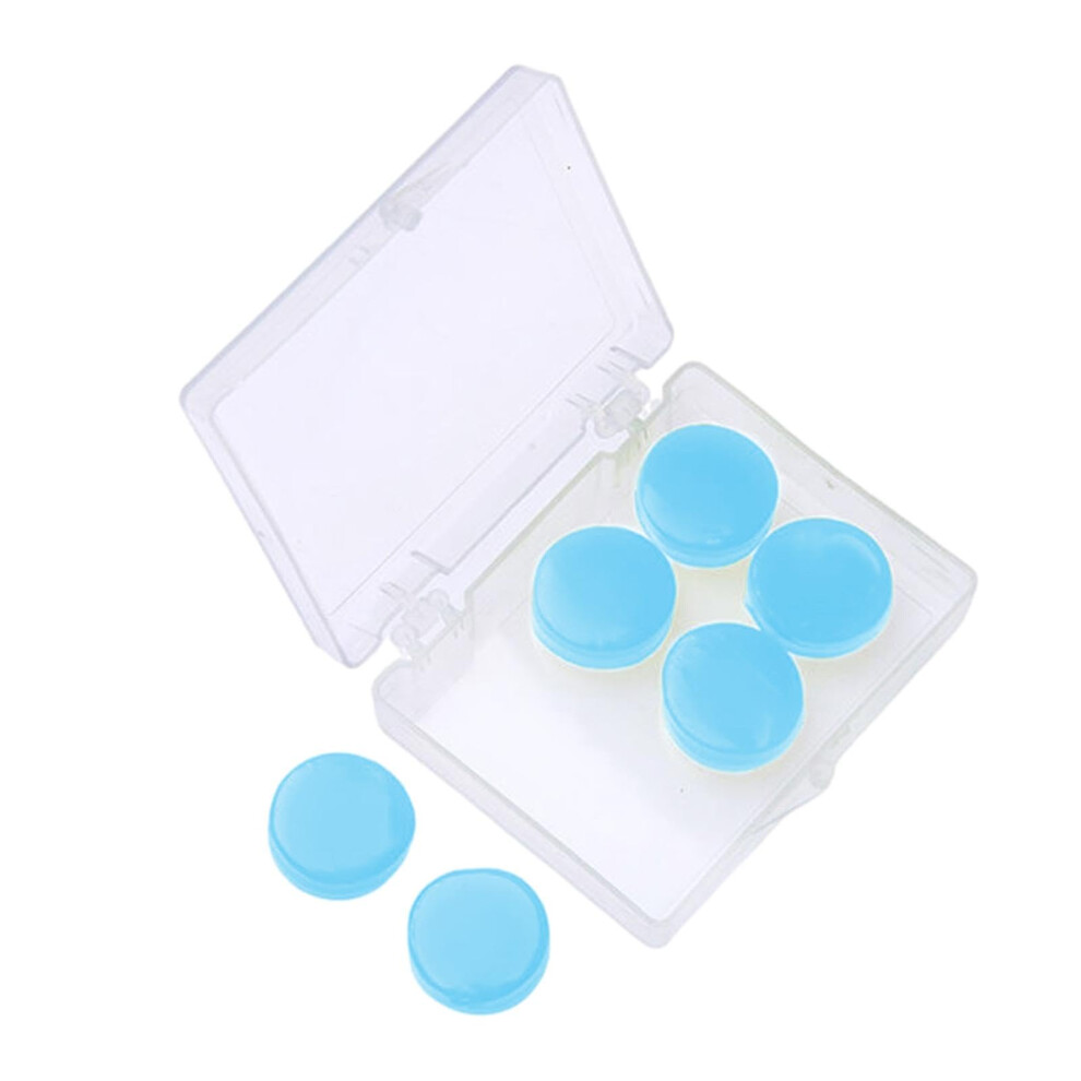Silicone Earplugs Noise Cancelling Reusable Moldable For Sleeping, 6 Blue 9169991287317