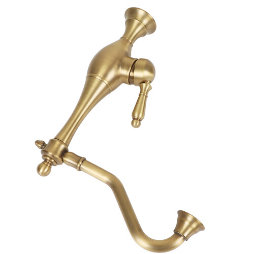 Brass Bathroom Sink Faucet with Rotatable Handles 2