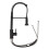 Single Handle Spring Faucet360 Universal Extendable Kitchen Faucet with Pull Down Hose Black 4