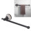 Retro Copper Towel Bar Wall-Mounted Single Rack 5
