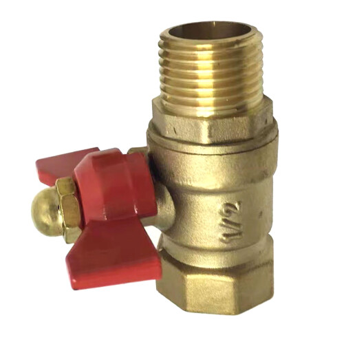 Brass Ball Valve with T Handle, 4x3cm, Threaded 1