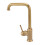 Rubinetto miscelatore per lavabo in ottone vintage con acqua calda e fredda. 5