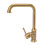 Rubinetto miscelatore per lavabo in ottone vintage con acqua calda e fredda. 6
