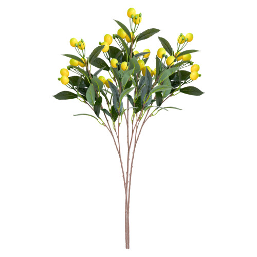 Ramo artificial de limão, 67 cm, plástico. 1
