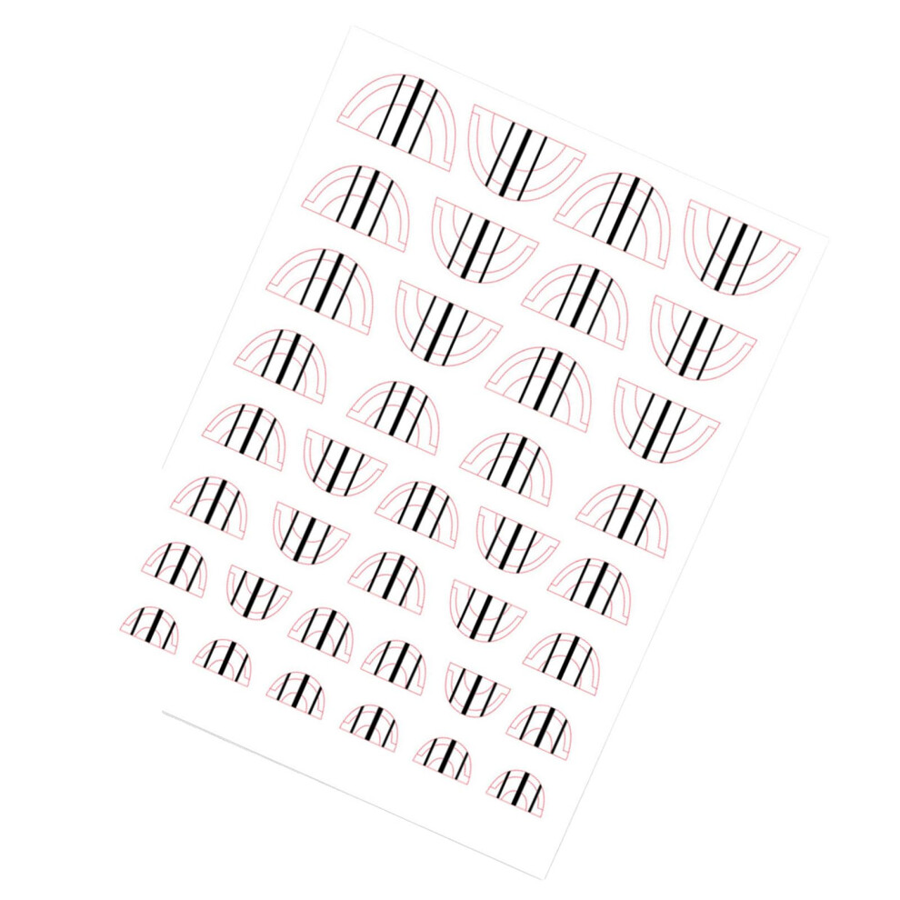 Plaid Line Nail Art Stickers SelfAdhesive Nail Line Decals for DIY Manicure and Decorations