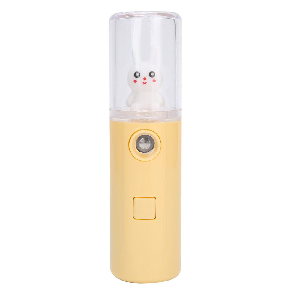 USB Rechargeable Facial Mist Sprayer with Deep Hydration for Skin Care and Makeup  Yellow