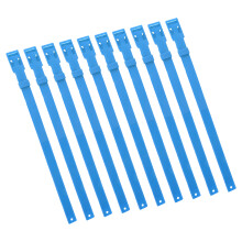 10PCS Goat Collar PU 23In Adjustable Livestock Neck Collar Blue