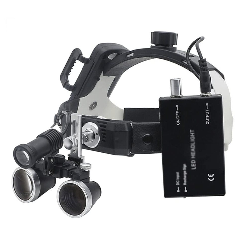 Light Dental Magnifying Glasses With 2.5X 3.5X Adjustable Led Headlamp Rechargeable Loupes For Dentists