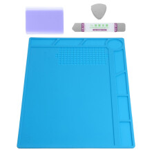 Soldering Mat Heat Resistant Large Silicone Pad NonSlip Surface for Electronics