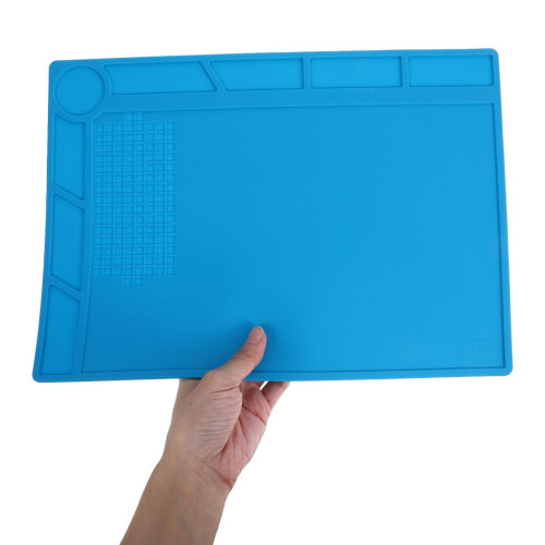 Soldering Mat Heat Resistant Large Silicone Pad NonSlip Surface for Electronics 2