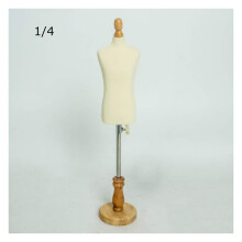 Mini Wooden Male Dress Form for Tailors Sewing Craft Projects Doll Clothes Display Stand