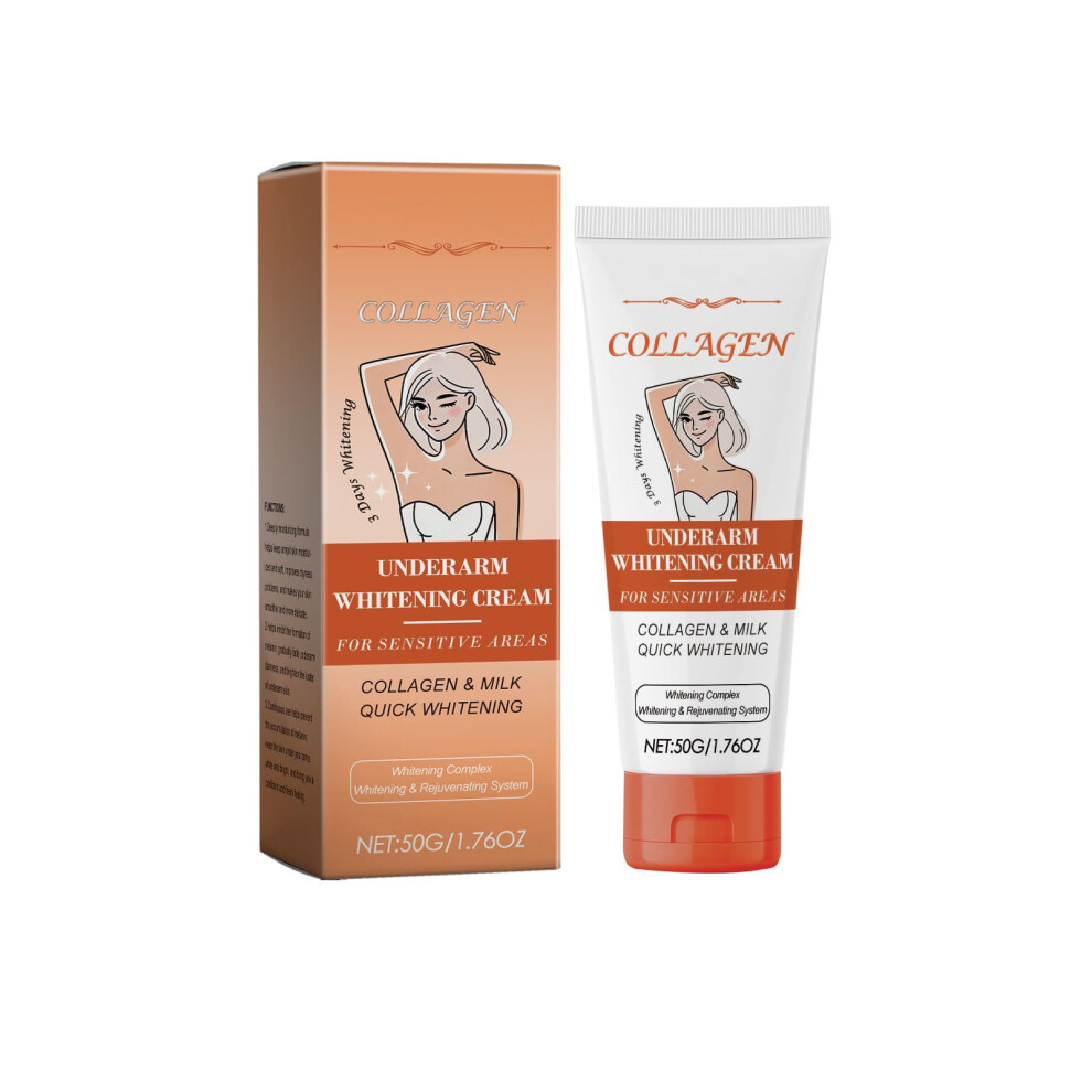 Cream Underarm Whitening 50G, Skin Brightening Moisturizer For Bikini Line, Elbows, Knees And Inner Thighs