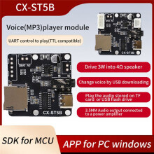 CX-SF5B Serielles Port-Steuerungsmodul für die Sprachwiedergabe MP3-Musik-Player Serielles Steuerungsmodul für die Sprachwiedergabe Unterstützt