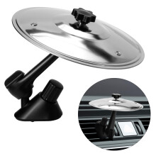 Car Vent Cymbal Silver Mini Drum Accessory with Easy Clip Mount, Funny Gift for Music Lovers
