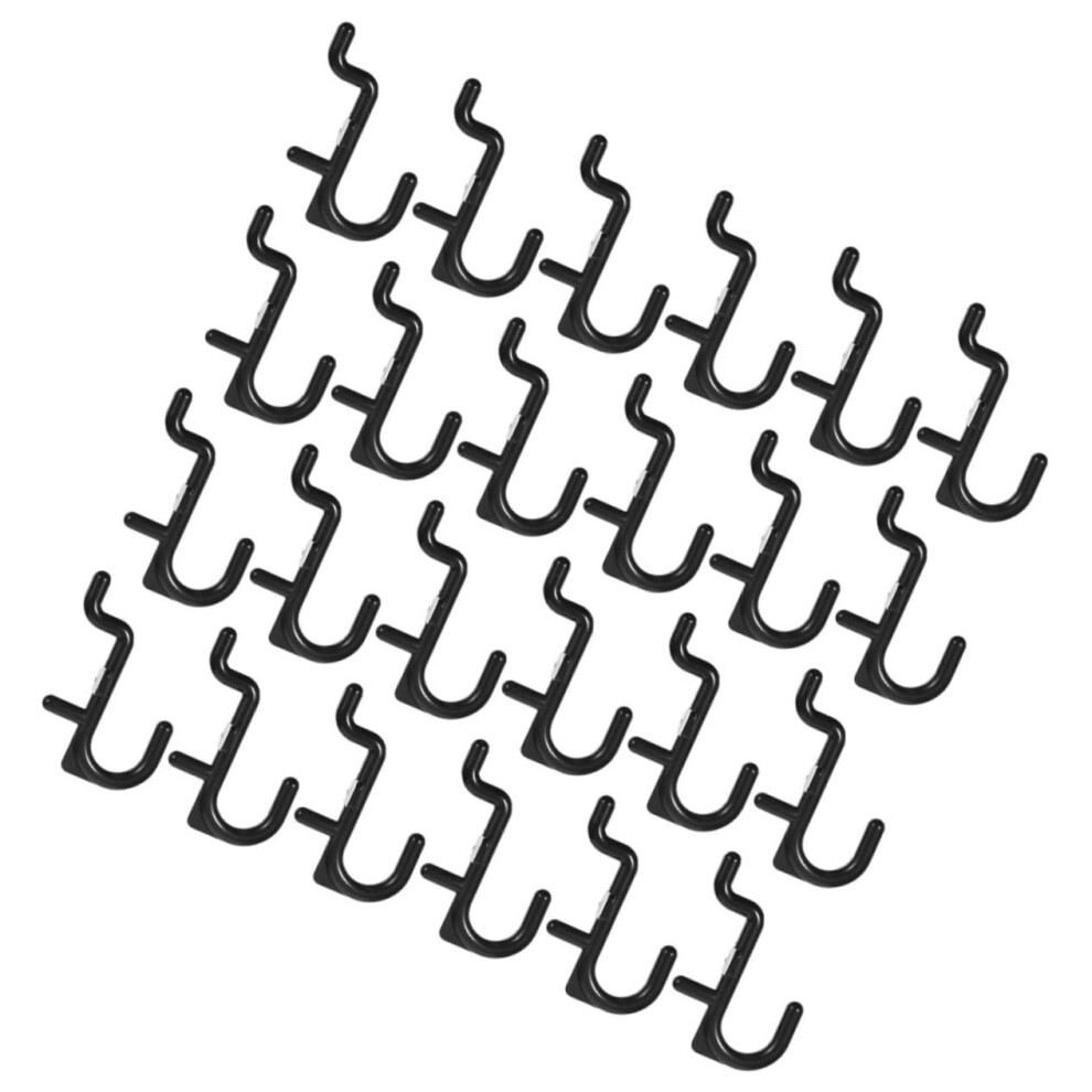 100Pcs Heavy Duty Pegboard Hooks For Garage Organization, Durable J Hooks For Tool Storage Black 9053599591856