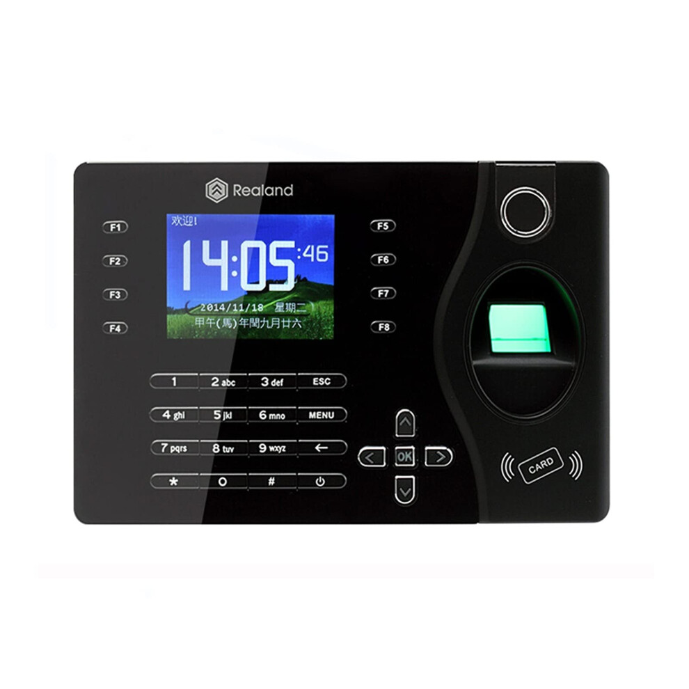 Fingerprint Time Attendance Machine With Tft Display, 125Khz Rfid, Fast Recognition, Energy Saving 9073542412496