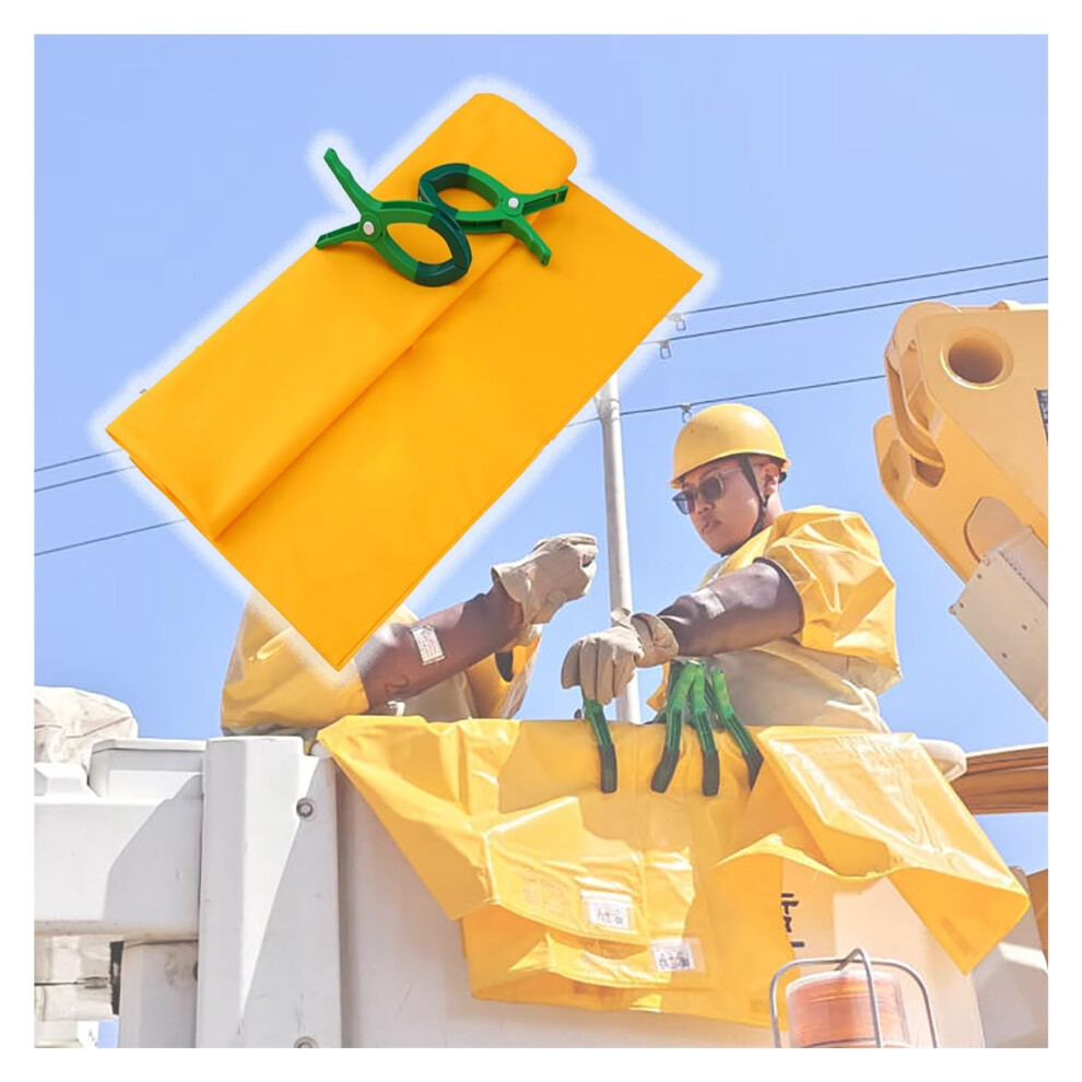 Electrical Insulating Blanket 10Kv Voltage Safety Mat With Clamps, Waterproof Flameretardant 100X150cm 9169991291345