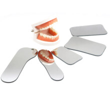 5PCS TwoSided Dental Mouth Mirror Set Stainless Steel Intraoral Photography Occlusal Reflectors