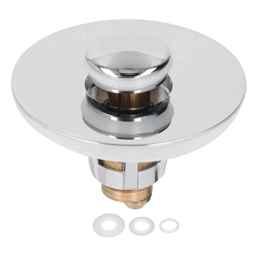 Avløpsplugg for vasken i messing og rustfritt stål