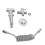 Handheld Bidet Sprayer Kit Brass ABS1Pack 6