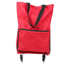 Foldable Shopping Trolley Bag with Wheels, Large Capacity Grocery Cart for Travel and Daily Use