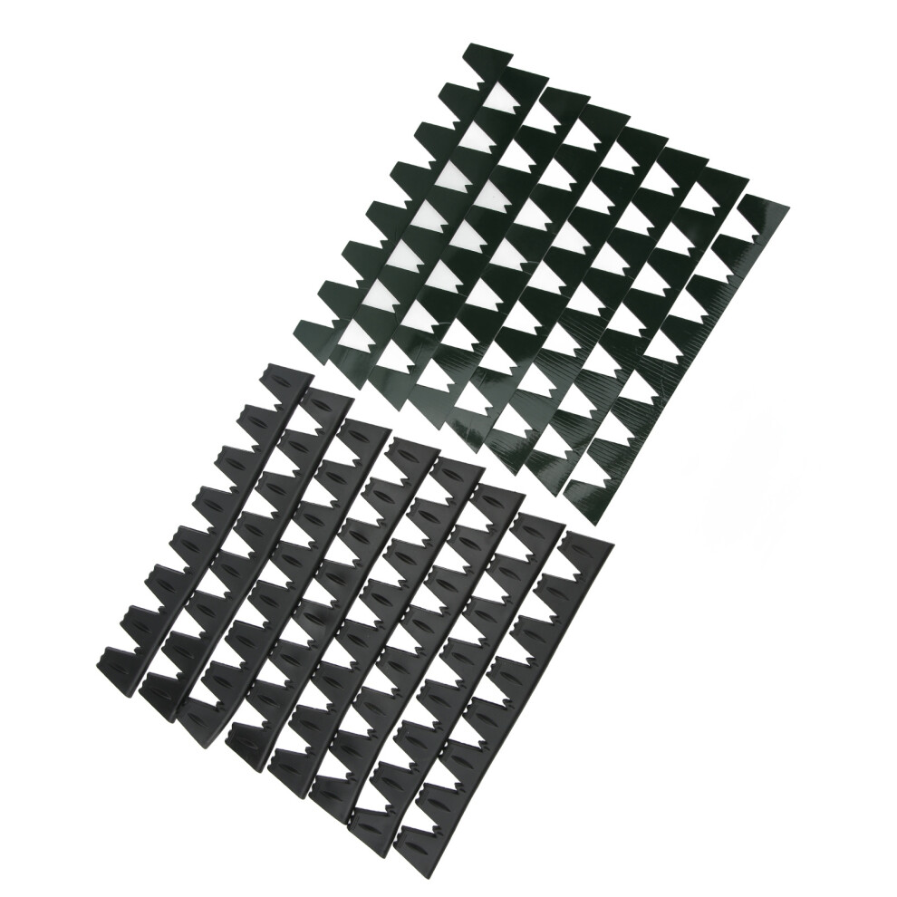 Front Bumper Scrape Guard 8Pcs Universal Fit Car Protector Anti Scratch Black 6901389637822