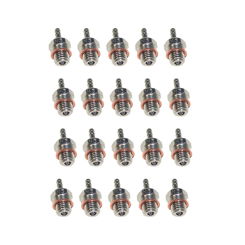 20X N3 Hot Glow Plug Spark For Hsp 70117 1/10 1/8 Rc Buggy Truck Vertex Sh Nitro Engine Parts 6032353533076