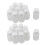 200Pcs Refillable Bottles 15Ml Plastic PET Clear Empty Seal Bottles Container with Screw Cap 1