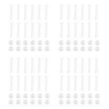48 Pcs Plastic Pool Joint Pins & 48 Pcs Rubber Seals for Above Ground Round Frame Pool Parts 28270-28273(2.36In)