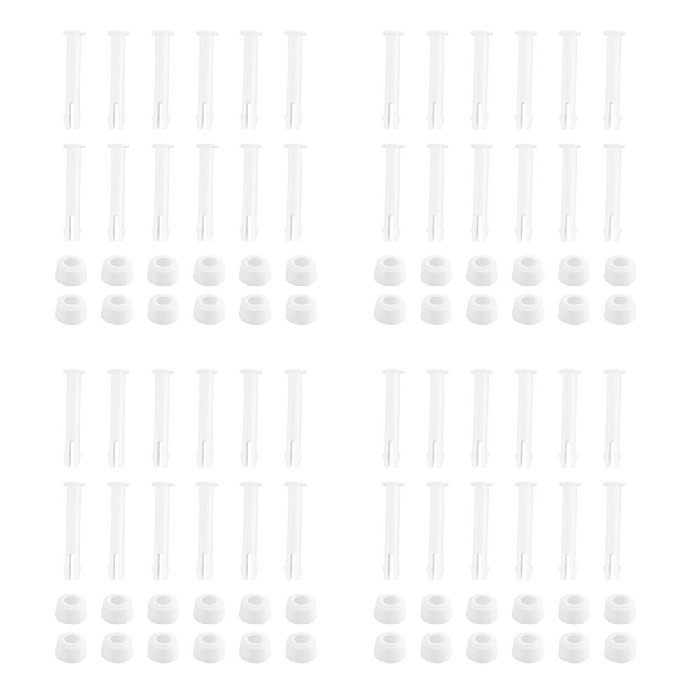 48 Pcs Plastic Pool Joint Pins & 48 Pcs Rubber Seals For Above Ground Round Frame Pool Parts 28270-28273(2.36In) 4711331983059