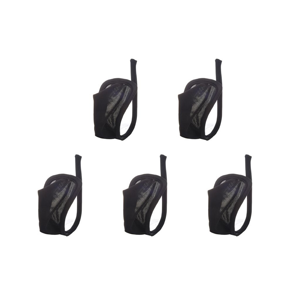 Typecat Black 5X Sexy C-String Thong Invisible Underwear Panty For Men