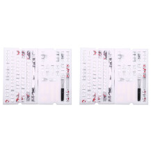 2X 110 Keys PBT Keycap Dye-Sublimation Plum Blossom Profile Key Cap DIY Mechanical Keyboard Keycap Set Japanese