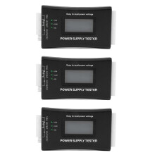 3X 20+4 Pin LCD Power Supply Tester for ATX, ITX, BTX, PCI-E, , HDD