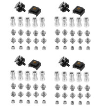 Camera Screw, 88 Pcs 1/4 Inch and 3/8 Inch Converter Threaded Screws Adapter Mount Camera Hot Shoe Mount to 1/4 Set