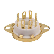 16PC 8 Pin Ceramic Socket Tube Top Vacuum Octal Value for KT88 EL34 6V6 6650 274B