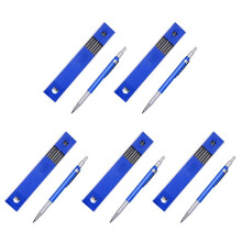 2.0mm Mechanical Pencil Lead Pencil for Draft Drawing Carpenter Crafting Art Sketching with 60 Pcs Refill -