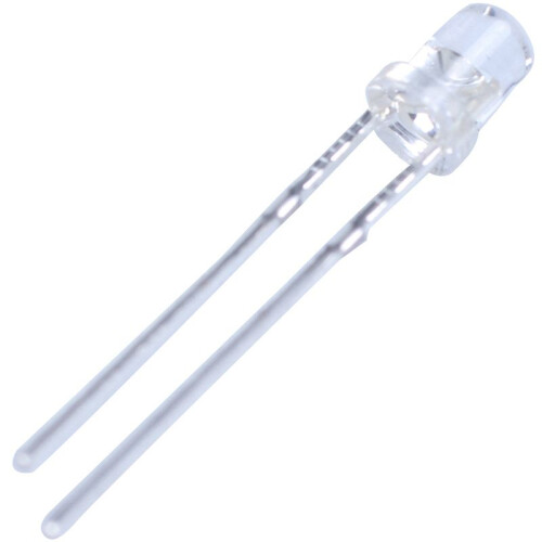 240 Pieces 3mm White LED Lamp Light Emitting Diode  2.5V-3V 1