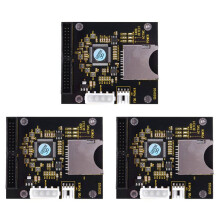 3X SDHC SDXC MMC Card to IDE 40Pin 3.5inch Male Adapter